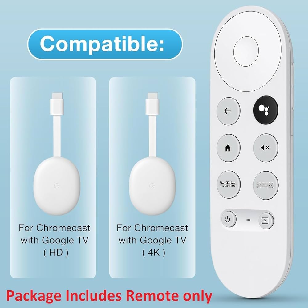 Buy ZIEVA Compatible with Google Chromecast Voice Remote with Buy ZIEVA Compatible with Google Chromecast Voice Remote with